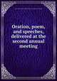 Oration, poem, and speeches, delivered at the second annual meeting, Associated alumni of the Pacific coast. [from old catalog] 