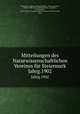 Mitteilungen des Naturwissenschaftlichen Vereines fr Steiermark. Jahrg.1902, August Mojsisovics 