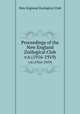 Proceedings of the New England Zological Club. v.6 (1916-1919), New England Zoological Club 