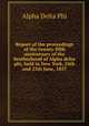 Report of the proceedings of the twenty-fifth anniversary of the brotherhood of Alpha delta phi, held in New York, 24th and 25th June, 1857, Alpha Delta Phi 