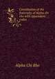 Constitution of the fraternity of Alpha chi rho with appendant codes, Alpha Chi Rho 