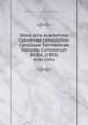 Nova acta Academiae Caesareae Leopoldino-Carolinae Germanicae Naturae Curiosorum. 80.Bd. (1903), Kaiserlich Leopoldinisch-Carolinische Deutsche Akademie der Naturforscher 