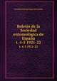 Boletn de la Sociedad entomolgica de Espaa. t. 4-5 1921-22, Sociedad Entomologica de Espana 