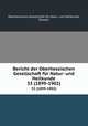 Bericht der Oberhessischen Gesellschaft fr Natur- und Heilkunde. 33 (1899-1902), Oberhessische Gesellschaft fur Natur-und Heilkunde 