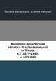 Bollettino della Societ adriatica di scienze naturali in Trieste. v.5 (1879-1880), Societa adriatica di scienze naturali 