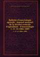 Bulletin d`insectologie agricole : journal mensuel de la Socit centrale d`apiculture & d`insectologie. v. 11-14 1886-1889, 