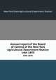 Annual report of the Board of Control of the New York Agricultural Experiment Station. 14th 1895, New York State Agricultural Experiment Station 