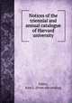 Notices of the triennial and annual catalogue of Harvard university, Sibley, John L. [from old catalog] 