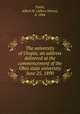 The university of Utopia; an address delivered at the commencement of the Ohio state university June 25, 1890, Tuttle, Albert H. (Albert Henry), b. 1844 