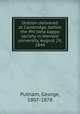 Oration delivered at Cambridge, before the Phi beta kappa society in Harvard university, August 29, 1844, Putnam, George, 1807-1878 