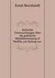 Kritische Untersuchungen uber die gothische Bibelubersetzung of Wulfila, ein Beitrag zur ., Ernst Bernhardt 