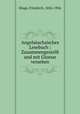 Angelseachsisches Lesebuch : Zusammengestellt und mit Glossar versehen, Kluge, Friedrich, 1856-1926 
