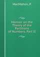 Memoir on the Theory of the Partitions of Numbers. Part II, MacMahon, P. 