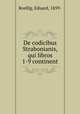 De codicibus Strabonianis, qui libros 1-9 continent, Roellig, Eduard, 1859- 