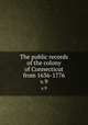 The public records of the colony of Connecticut from 1636-1776.. v.9, Connecticut,Connecticut. General Assembly,Connecticut. Council,United Colonies of New England. Commissioners,Council of Safety (Conn.),Trumbull, J. Hammond (James Hammond), 1821-1897,Hoadly, Charles J. (Charles Jeremy), 1828-1900 