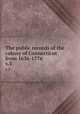 The public records of the colony of Connecticut from 1636-1776.. v.3, Connecticut,Connecticut. General Assembly,Connecticut. Council,United Colonies of New England. Commissioners,Council of Safety (Conn.),Trumbull, J. Hammond (James Hammond), 1821-1897,Hoadly, Charles J. (Charles Jeremy), 1828-1900 