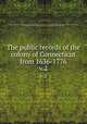 The public records of the colony of Connecticut from 1636-1776.. v.2, Connecticut,Connecticut. General Assembly,Connecticut. Council,United Colonies of New England. Commissioners,Council of Safety (Conn.),Trumbull, J. Hammond (James Hammond), 1821-1897,Hoadly, Charles J. (Charles Jeremy), 1828-1900 