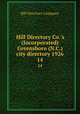 Hill Directory Co.`s (Incorporated) Greensboro (N.C.) city directory 1926. 14, Hill Directory Company. 