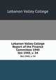 Lebanon Valley College Report of the Finance Committee 1945. Oct 1945, v. 34, Lebanon Valley College 