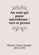 Au vent qui passe microforme : vers et proses, Doucet, Louis-Joseph, 1874-1959 