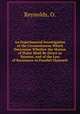 An Experimental Investigation of the Circumstances Which Determine Whether the Motion of Water Shall Be Direct or Sinuous, and of the Law of Resistance in Parallel Channels, Reynolds, O. 