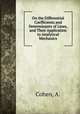 On the Differential Coefficients and Determinants of Lines, and Their Application to Analytical Mechanics, Cohen, A. 