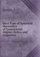 On a Type of Spherical Harmonics of Unrestricted Degree, Order, and Argument, Hobson, E. 
