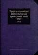 Zprvy o zasedn krlovsk ceske spolecnosti nauk. 1915, Koniglich-Bohmische Gesellschaft der Wissenschaften. Trida matematicko-prirodovedecka 