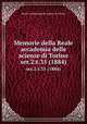 Memorie della Reale accademia delle scienze di Torino. ser.2:t.35 (1884), Reale accademia delle scienze di Torino 