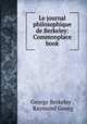 Le journal philosophique de Berkeley: Commonplace book, George Berkeley , Raymond Gourg 