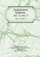 Legislation bulletin . no. 1; no. 5, New York. State library, Albany. [from old catalog],Whitten, Robert Harvey, 1873- [from old catalog] 