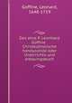 Des ehre P. Leonhard Goffine . Christkatholische handyostille oder Unterrichts-und erbauingsbuch, Goffine, Leonard, 1648-1719 