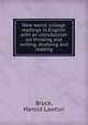 New world: college readings in English: with an introduction on thinking and writing, studying and reading, Bruce, Harold Lawton 