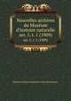 Nouvelles archives du Musum d`histoire naturelle. ser. 5, t. 1 (1909), 