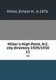 Miller`s High Point, N.C. city directory 1929/1930. 11, Miller, Ernest H., b.1876. 