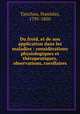 Du froid, et de son application dans les maladies : considrations physiologiques et thrapeutiques, observations, corollaires, Tanchou, Stanislas, 1791-1850 