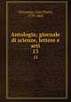 Antologia; giornale di scienze, lettere e arti. 13, Vieusseux, Gian Pietro, 1779-1863 