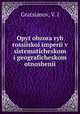 Опыт обзора рыб Российской империи в систематическом и географическом отношении, Gratsianov, V. I 