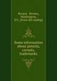 Some information about patents, caveats, trademarks, Bevans & Bevans, Washington, D.C. [from old catalog] 