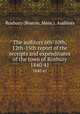 The auditors 6th-10th, 12th-15th report of the receipts and expenditures of the town of Roxbury. 1840/41, Roxbury (Boston, Mass.). Auditors 