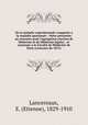 De la maladie experimentale compare a la maladie spontane : thse prsente au concours pout l`agregation (section de Mdecine et de Mdecine lgale) : et soutenue a la Facult de Mdecine de Paris (concours de 1872), Lancereaux, E. (Etienne), 1829-1910 