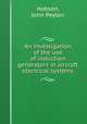 An investigation of the use of induction generators in aircraft electrical systems., Hobson, John Peyton 