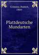 Plattdeutsche Mundarten, Grimme, Hubert, 1864- 