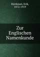 Zur Englischen Namenkunde, 