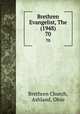 Brethren Evangelist, The (1948). 70, Brethren Church, Ashland, Ohio 