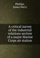 A critical survey of the industrial relations section of a major Marine Corps air station., Phillips, James Harry 