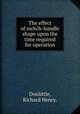The effect of switch-handle shape upon the time required for operation., Doolittle, Richard Henry. 