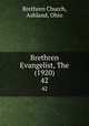 Brethren Evangelist, The (1920). 42, Brethren Church, Ashland, Ohio 