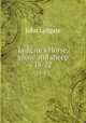 Lydgate`s Horse, goose and sheep. 18-22, Lydgate John 