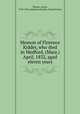 Memoir of Florence Kidder, who died in Medford, (Mass.) April, 1832, aged eleven years, Warner, Aaron, 1794-1876,American Sunday-School Union 